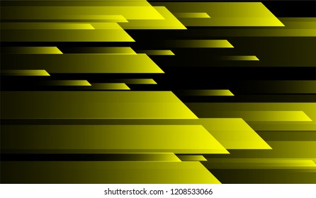 Minimal Geometric Background. Gradient Shapes on Black Background. Colorful Trendy Design for Print, Cover, Poster.