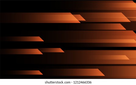 Minimal Geometric Background. Gradient Shapes on Black Background. Colorful Trendy Design for Print, Cover, Poster.