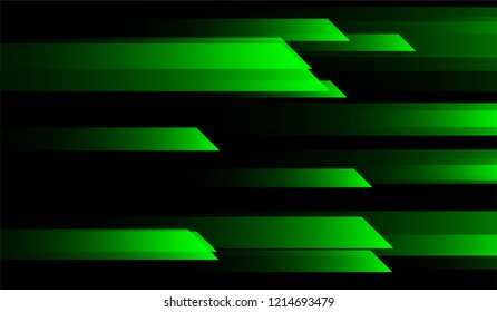 Minimal Geometric Background. Gradient Shapes on Black Background. Colorful Dynamic Design for Print, Brochure, Poster.