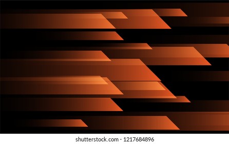 Minimal Geometric Background. Gradient Shapes on Black Background. Colorful Trendy Design for Print, Cover, Poster.