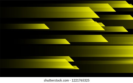Minimal Geometric Background. Gradient Shapes on Black Background. Colorful Futuristic Design for Print, Brochure, Poster.