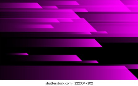 Minimal Geometric Background. Gradient Shapes on Black Background. Colorful Trendy Design for Wallpaper, Banner, Placard.
