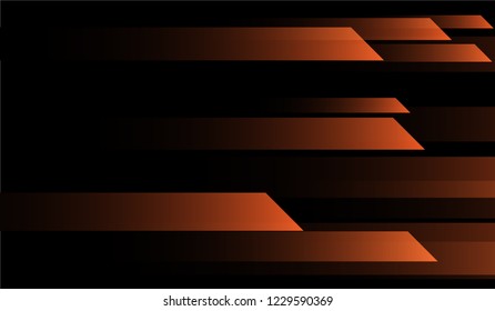 Minimal Geometric Background. Gradient Shapes on Black Background. Bright Dynamic Design for Print, Brochure, Placard.