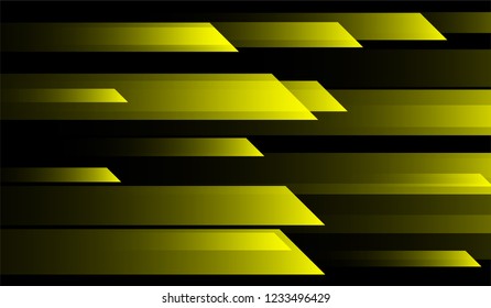 Minimal Geometric Background. Gradient Shapes on Black Background. Colorful Futuristic Design for Wallpaper, Brochure, Placard.