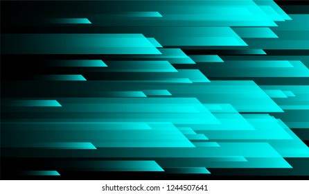 Minimal Geometric Background. Gradient Shapes on Black Background. Bright Trendy Design for Print, Brochure, Poster.