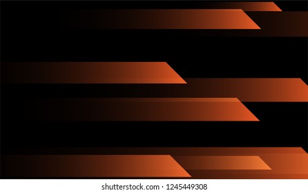 Minimal Geometric Background. Gradient Shapes on Black Background. Bright Trendy Design for Wallpaper, Brochure, Placard.