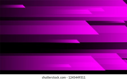 Minimal Geometric Background. Gradient Shapes on Black Background. Colorful Modern Design for Print, Cover, Poster.