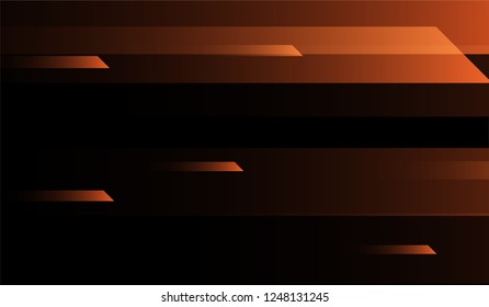 Minimal Geometric Background. Gradient Shapes on Black Background. Colorful Trendy Design for Card, Cover, Banner.