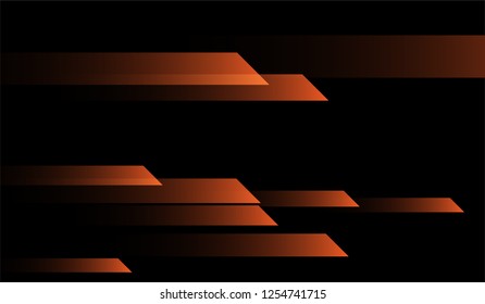 Minimal Geometric Background. Gradient Shapes on Black Background. Bright Trendy Design for Card, Banner, Placard.
