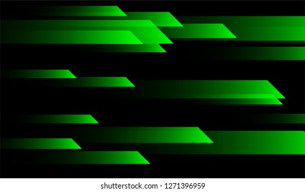 Minimal Geometric Background. Gradient Shapes on Black Background. Colorful Futuristic Design for Card, Cover, Poster.