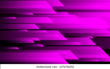 Minimal Geometric Background. Gradient Shapes on Black Background. Colorful Dynamic Design for Card, Cover, Poster.