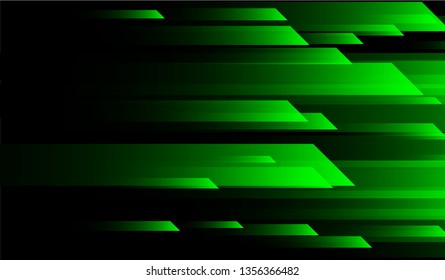 Minimal Geometric Background. Gradient Shapes on Black Background. Colorful Trendy Design for Card, Banner, Placard.