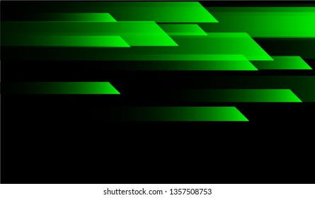 Minimal Geometric Background. Gradient Shapes on Black Background. Bright Futuristic Design for Card, Cover, Poster.