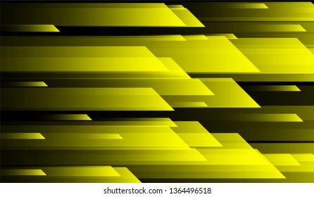 Minimal Geometric Background. Gradient Shapes on Black Background. Colorful Futuristic Design for Wallpaper, Brochure, Placard.