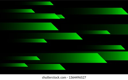 Minimal Geometric Background. Gradient Shapes on Black Background. Bright Dynamic Design for Wallpaper, Brochure, Placard.
