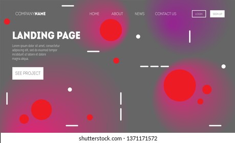 Minimal geometric background. Gradient shapes composition memphis style. Eps10 vector.