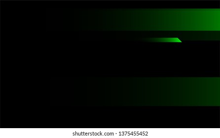 Minimal Geometric Background. Gradient Shapes on Black Background. Bright Futuristic Design for Print, Brochure, Placard.