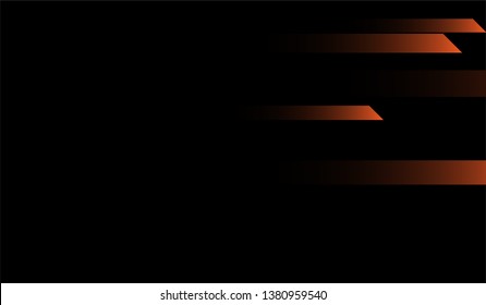 Minimal Geometric Background. Gradient Shapes on Black Background. Colorful Futuristic Design for Print, Brochure, Poster.
