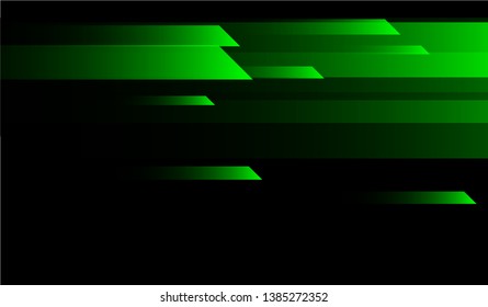Minimal Geometric Background. Gradient Shapes on Black Background. Bright Futuristic Design for Wallpaper, Banner, Placard.
