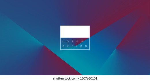 Minimal geometric background. Gradient shapes composition. Eps10 vector.