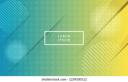 Minimal Geometric Background. Halftone Shapes Composition. Vector Illustration EPS 10