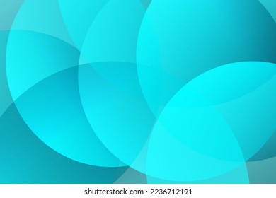 Minimal geometric background. light blue elements with fluid gradient.
