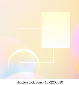 Minimal geometric background. Modern abstract cover. Dynamic shapes composition. Trendy gradient.
