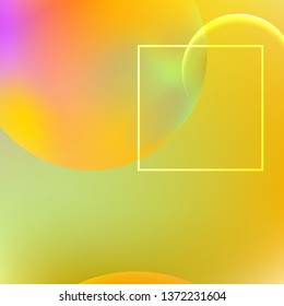 Minimal geometric background. Modern abstract cover. Dynamic shapes composition. Trendy gradient.