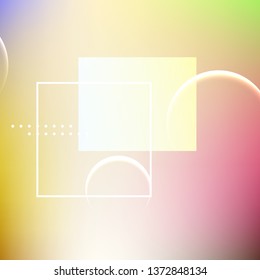 Minimal geometric background. Modern abstract cover. Dynamic shapes composition. Trendy gradient.