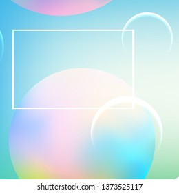 Minimal geometric background. Modern abstract cover. Dynamic shapes composition. Trendy gradient.
