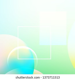 Minimal geometric background. Modern abstract cover. Dynamic shapes composition. Trendy gradient.