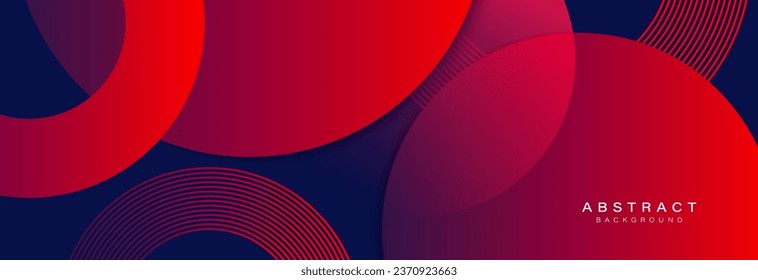 Minimal geometric background. Modern abstract gradient circle shapes. Futuristic concept. Suit for cover, backdrop, banner, brochure, card, presentation, header, website, flyer. Vector illustration