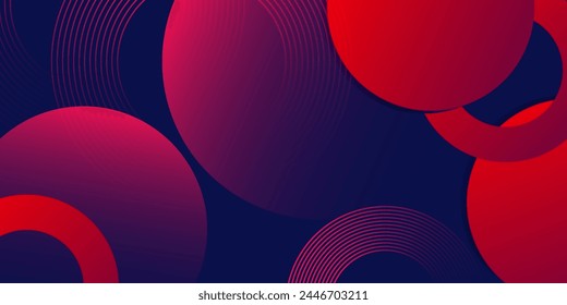 Fondo geométrico mínimo. Modernas Formas de círculo de gradiente abstracto. Concepto futurista. Traje para el telón de fondo de la cubierta Anuncio folleto tarjeta de presentación encabezado Sitio web volante