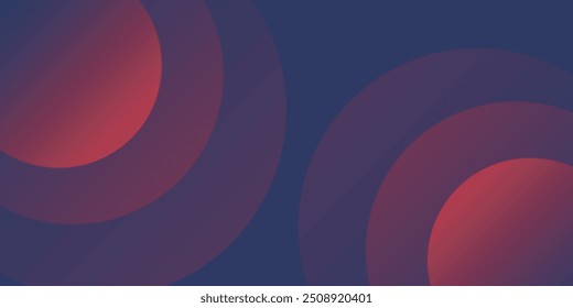 Fondo geométrico mínimo. Formas abstractas modernas de gradientes circulares. Concepto futurista. Fondo abstracto de la onda. Ilustración vectorial