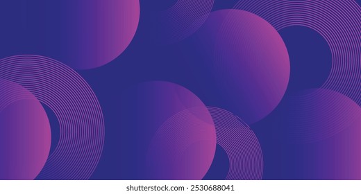 Minimal geometric background. Modern abstract gradient circle shapes. Futuristic concept.
