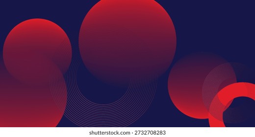 Minimal geometric background. Modern abstract gradient circle shapes. Futuristic concept. Wave abstract background. Vector illustration