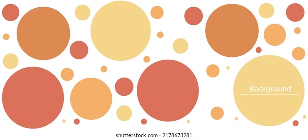 Minimal geometric background. Orange circles. Dynamic composition of forms.