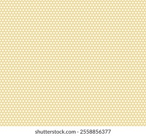 Minimal geometric background. Orange color on matching background. Hexagon mosaic composition. Small hexagon geometric shapes. Seamless design. Tileable vector illustration.