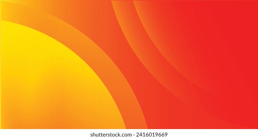 Minimal geometric background. Orange element with fluid gradient. Dynamic shape composition