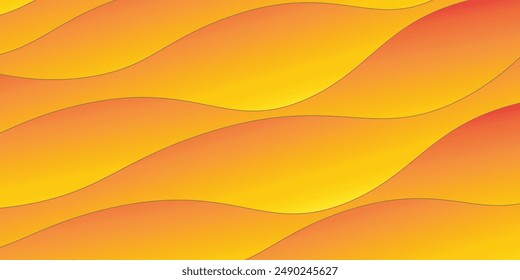Fondo geométrico mínimo. Elemento naranja con gradiente fluido. Composición de forma dinámica