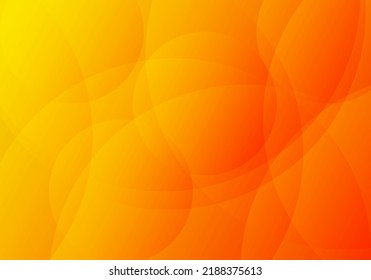 Minimal geometric background. Orange elements with fluid gradient. Dynamic shapes composition with Copy Space