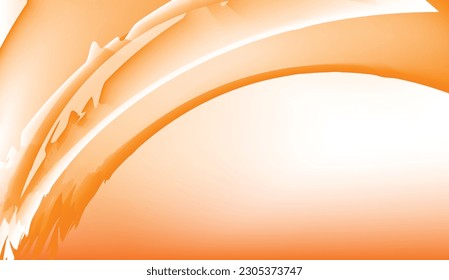 Minimal geometric background. Orange elements with fluid gradient. Dynamic shapes composition. Eps10 vector