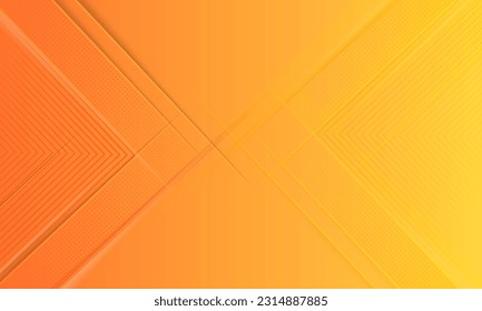 Minimal geometric background. Orange elements with fluid gradient. Dynamic shapes composition. Eps10 vector