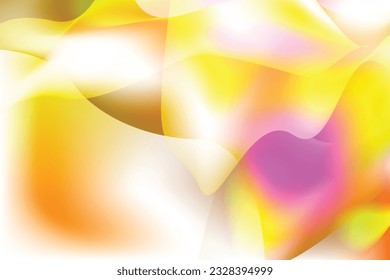 Minimal geometric background. Orange elements with fluid gradient. Dynamic shapes composition. Eps10 vector