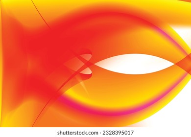 Minimal geometric background. Orange elements with fluid gradient. Dynamic shapes composition. Eps10 vector