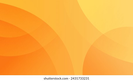 Minimal geometric background. Orange elements with fluid gradient.  Creative illustration for poster, web, landing, page, cover