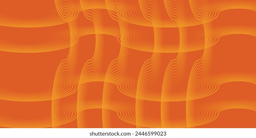Minimal geometric background. Orange elements with fluid gradient. Dynamic shapes composition. Eps10 vector