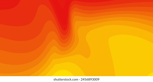 Minimal geometric background. Orange elements with fluid gradient. Dynamic shapes composition. Eps10 vector