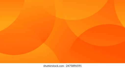 Minimal geometric background. Orange elements with fluid gradient. Dynamic shapes composition.