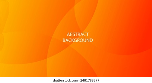 Minimal geometric background. Orange elements with fluid gradient. Dynamic shapes composition. Vector eps10 
